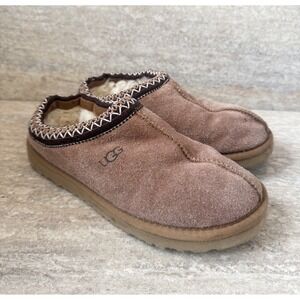 UGG Tasman II Chestnut Sheepskin Braid Suede Upper Women's Booties Slippers Sz 7